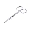 Tijeras de Acero Inoxidable Tijeras de Enseñanza Tijeras de Cirugía Estética Tijeras Rectas Redondas para Retirar Hilos de Gasa Quirúrgica Tijeras de Disección de Laboratorio