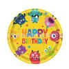 Vajilla de Fiesta de Dibujos Animados de Alienígenas Tema Pequeño Monstruo Plato de Papel Servilleta Banner Mantel Set de Fiesta