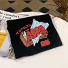 Camiseta de Verão de Manga Curta Lightning Warehouse para Mulheres, Corte Solto, Estilo Coreano, Moda Ins, Estampa de Desenho Versátil, Blusa Feminina de Manga Meia