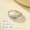 Bajo el Árbol Banyan Plata de Ley S925 Popular Transfronteriza Anillos Geométricos Apilables para Mujer, Anillos de Gama Alta de Estilo Europeo y Americano Sencillos y Elegantes