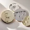 Botones Metálicos, Abrigo Pequeño de Lana Estilo Chanel, Botones Decorativos Cosidos a Mano, Saco de Traje Vintage para Hombre, Mangas Redondas de Alta Gama