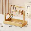 Estante para Joyas para Uso en Casa, Estante de Almacenamiento de Gomas para el Cabello y Pasadores de Escritorio, Organizador de Pulseras y Cuentas para Interiores, Soporte de Exhibición para Broches y Relojes