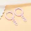 Llavero Colgante de Cadena de Cuatro Secciones Lacada con Hebilla de Primavera de Color Caramelo Accesorios para Joyería DIY Aro de Resorte Colgante para Bolso