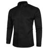 Camisa de manga larga para hombre, nueva versión coreana, informal, de negocios, de color sólido, ajustada, para uso profesional, de comercio exterior transfronterizo