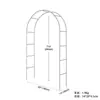 Decoração de casamento em arco atacado, treliça de arco de rosa para jardim, suporte de planta para jardim, suporte de flores de ferro para pátio externo