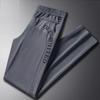 Calça Esportiva Casual Masculina de Seda Gelada de Alta Qualidade para Primavera e Verão, Antirrugas, Antiferrugem, Pés Frios