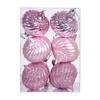 Decoração de Natal 7cm Plástico Galvanizado Matte Árvore de Natal Caracol Em Forma de Bola Pingente Cone Bola de Natal