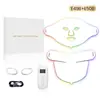 Dispositivo de Máscara de Fótons LED Luz Vermelha e Azul Silicone Máscara de Beleza Dispositivo Clareamento Fóton Rejuvenescimento Dispositivo Eletrônico de Beleza