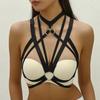 Comércio exterior transfronteiriço europeu e americano venda quente de bambu cinta de roupas sexy mulheres amarração arnês top O0491