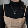Collar de plata de ley s925 con candado y llave personalizado para mujer, cadena para la clavícula de moda, estilo frío de celebridad de internet, lujo ligero, nicho, simple
