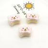 Accesorios de Resina con Forma de Cabeza de Oso para Manualidades DIY, Pegatinas para Tazas, Colgantes, Llaveros, Broches de Langosta, Materiales para Pulseras y Materiales para Ropa