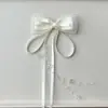 Fita com Laço de Pérolas Finas Brilhantes Grampo de Cabelo Capa de Celular Malas Sapatos e Meias Acessórios de Vestuário Acessórios DIY