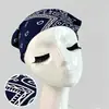 Pañuelo Triangular de Cabeza con Estampado Paisley Retro Americano, con Diseño Elástico y Hebilla Metálica en Forma de V, Pañuelo de Cabeza Moderno y Versátil