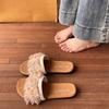 Pantuflas Planas de Lujo Estilo Francés para Mujer, Nuevas y de Moda Verano 2025 Pantuflas Estilo Chanel Perfectas para Combinar con Vestidos