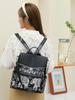 Mochila de Tela Oxford con Estampado de Elefantes Transfronteriza para Mujer, Bolso Casual Multifuncional, Estilo Étnico, Mochila de Hombro Único Cruzada para Estudiante
