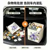 Elegante caja de almacenamiento para coche con flor de pensamiento morado claro, impermeable, resistente al desgaste, plegable, portátil, adecuada tanto para el coche como para el hogar, cesta de almacenamiento plegable