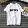 Camiseta de Manga Corta para Hombre Estilo Coreano Moderna Holgada 2022 Nuevo Estilo Camiseta Top Verano Estilo Hong Kong Camiseta Básica