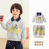 Sudadera con cuello polo Kaka Panda para niños, ropa de otoño para niños, tops de otoño para niñas, ropa de primavera y otoño para bebés