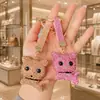 Pingente Chaveiro Bolsa Gato Full Diamond Desenho Animado Estilo Coreano Gato Fofo de Olhos Grandes Chaveiro Criativo para Carro