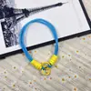 Color Caramelo Resistente a Caídas Creativo Simple Longitud Media Llavero Colgante para Teléfono Móvil Cordón Tejido Universal Colgante Hecho a Mano