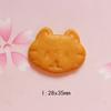 Galleta de animal de dibujos animados de Harajuku DIY accesorios para el cabello anillo para el cabello para niños accesorios para horquillas crema goma material para funda de teléfono