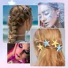 Clip para el Cabello de Estrella de Mar con Brillo de Gel de Sirena Transfronterizo Set de Decoración Facial y Capilar para Vacaciones en la Costa