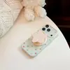 Soporte magnético de estrella de lunares color caramelo adecuado para funda de teléfono Apple 17pm, iPhone 18 estilo coreano 15 funda suave 16