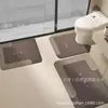 Alfombrilla de Baño Antideslizante de Tierra de Diatomeas Suave Acolchada Transfronteriza Juego de Inodoro Absorbente Secado Rápido Alfombrilla de Suelo Alfombrilla Absorbente para Inodoro