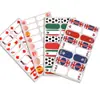 Película de esmalte de uñas nueva Zhengxiang para frontera, pegatinas de uñas con diseños de banderas de la Copa Mundial de Fútbol de Estados Unidos, Canadá y México, pegatinas adhesivas para uñas Amazon