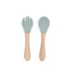 Amazon comercio electrónico transfronterizo grado alimenticio vajilla para alimentación de bebés tenedor infantil tenedor de entrenamiento para comer juego de cucharas