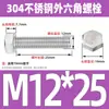 Ventas Directas de Fábrica M3-M12 GB 304 acero inoxidable Tornillo hexagonal exterior cabeza hexagonal tornillo hexagonal