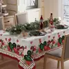 Mantel de Navidad, Mantel, Suministros de Decoración de Mesa Navideña, Suministros de Decoración de Mesa Festiva, Nuevos Productos Transfronterizos