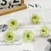 Simulación 4 cm Mini Flor de Rosa Pequeña Cabeza de Flor Tocado para el Cabello Corona Ramillete Decoración Accesorios Materiales Hechos a Mano DIY Brote de Flor