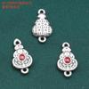 Accesorios de plata de ley 99% plata pura palabra auspiciosa auspiciosa parte trasera Nube accesorios retro 3D plata dura DIY material de cuentas hecho a mano joyería
