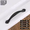 Puxador de furo único americano moderno simples para porta de guarda-roupa inteiro, porta de armário, gaveta, armário, puxador preto fosco, venda direta da fábrica