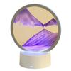 Fábrica de origen pintura de arena movediza luz nocturna sala de estar dormitorio 3 tres-dimensional pintura de reloj de arena adornos de escritorio regalos de Año Nuevo al por mayor