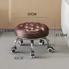 Taburete pequeño de rueda universal para el hogar con polea, taburete móvil para niños, sala de estar, taburete bajo con ruedas, taburete móvil, rotación silenciosa
