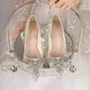 Sapatos Femininos Exquisitos, Confortáveis e Versáteis em Estilo Francês, Novo Modelo Primavera/Verão 2025, Scarpins de Salto Agulha de Bico Fino de Alta Qualidade para Mulheres