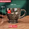 Taza de Vidrio Taza para el Hogar Taza de Agua juego Taza de Cerveza Taza de Cerveza Taza de Agua Cerveza Resistente al Calor para Hacer Té Gran Capacidad Taza de Té Engrosada con Asa