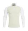 Nueva Camiseta Deportiva de Manga Larga con Media Cremallera para Hombre Otoño e Invierno Casual Versátil Ropa Europea y Americana Correr Fitness Media Abierta