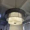 Nuevo Estilo Chino Patrón de Mármol Restaurante Lámpara de Araña Estilo Chino Hotel Salón de Banquetes Lámpara de Araña Grande Restaurante Simple Caja Lámpara de Araña