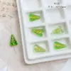 Vidrio checo doméstico vintage hortensia mariposa oso hojas hechas a mano trazado oro pulsera DIY material accesorios