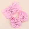 Set de Calcetines y Diadema de Nylon para Bebé Recién Nacido Flor Niños Pequeños Calcetines Antideslizantes Calcetines para Bebé Tocado Accesorios para el Cabello