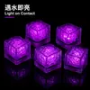 Luces de Cubitos de Hielo LED de Colores que Parpadean y se Encienden al Contacto con el Agua, Luces de Cubitos de Hielo para Baño de Bebé, Juguetes Luminosos para Juegos de Agua para Niños