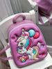 Mochila infantil con dibujos animados en 3D, moderna, para guardería, con diseño de unicornio de EVA y cáscara de huevo.