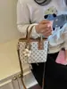 Bolso Pequeño Exquisito Transfronterizo para Mujer, Nuevo Tendencia Verano 2026 Bolso Cubo de Hombro Cruzado de Lunares
