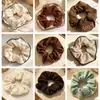 Gomas para el pelo de color sólido retro estilo francés, Scrunchies grandes estilo coreano, Gomas para el pelo de alta elasticidad, Suministro al por mayor, Ventas directas del fabricante