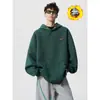Sudadera con capucha bordada con letras de peso pesado americano para hombre, Otoño, Marca de moda, Holgada, Informal, Sudadera con capucha deportiva, Top