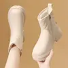 Botas de Nieve de Suela Gruesa para Mujer 2026 Estilo Nuevo Botines de Invierno Botas Martin Peludas Más Terciopelo Más Grueso Cálido Zapatos Grandes de Algodón