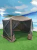 Barraca de Camping para Exterior, Não Precisa Montar, Abertura Rápida Camada Única Tecido Oxford Mosquiteiro, Barraca de Camping para Exterior